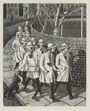 Untitled by Tirzah Garwood, Tirzah Garwood (1908-1951) 'Crocodile' woodcut, sold Apr 2021