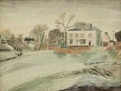 Untitled by Edward Bawden, watercolour 44 x 57cm Exhibited: Tate Gallery, sold Apr 2021