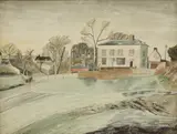 Edward Bawden, Untitled, watercolour 44 x 57cm Exhibited: Tate Gallery