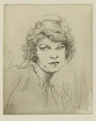 Untitled by Augustus John, 1919 etching, sold Apr 2021