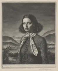 Untitled by Gerald Brockhurst, Gerald Leslie Brockhurst RA (1890-1978) 'Dorette' etching on wove, sold Apr 2021