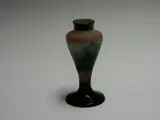 Émille Gallé, A double cameo glass vase,, cameo mark 'Galle', 16cms high (two chips to base and brass collar)