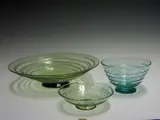 James Powell, A large light green glass bowl,, A large light green glass bowl,