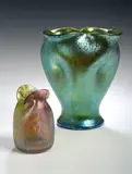Loetz, circa 1900, An iridescent glass vase,