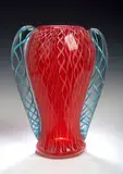Seguso, A two-handled glass vase,