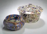 Jessie M. King, A circular bowl and cover,