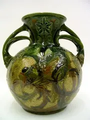 C.H. Brannum, A 'Barum Ware' two handled vase,