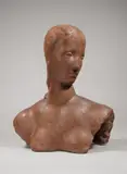 Wilhelm Lehmbruck, Kopf der Schreitenden (Mädchenkopf sich wendend), 1913, Terracotta. Höhe: 50,3 cm (19 ¾ in.)