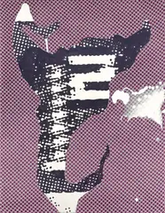Sigmar Polke, Ohne Titel, 1993, Dispersion auf bedrucktem Stoff