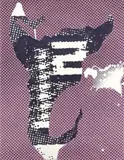 Ohne Titel by Sigmar Polke, 1993, Dispersion auf bedrucktem Stoff, sold May 2011