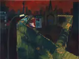Rainer Fetting, Mauer am Südstern, 1989, Öl auf Leinwand