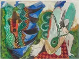 Ernst Wilhelm Nay, Angelika, 1946, Öl auf Leinwand