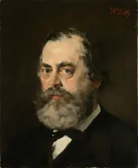 Wilhelm Leibl, Bildnis des Appellationsrats Stenglein, 1871, Öl auf Leinwand