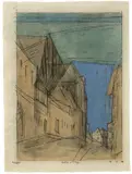Treptow a. d. Rega by Lyonel Feininger, 1932, Aquarell, Tusche laviert und Tuschfeder auf Hahnemühle-Bütten, sold Jun 2016
