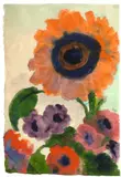 Emil Nolde, Sonnenblume und Anemonen