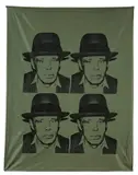 Andy Warhol, Joseph Beuys, Um 1980, Serigraphie auf Nylon-Wäschebeutel