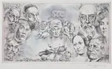Oldřich Kulhánek, Memorial Print for State Printing Works of Securities, 1997, Lithography on paper