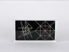 Karel Novosad, Untitled, 1977, Acrylic glass block, printing