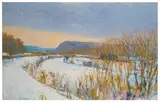 Wolf Kahn, Winter, 1984, Oil on canvas