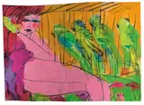 Walasse Ting, Untitled, Watercolor and ink on paper