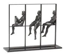 Richard McDermott Miller, Three Girls Sitting, 1966, Bronze