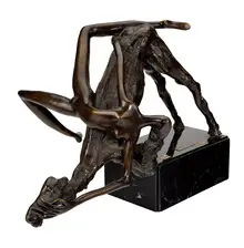 Sarah Tarab, La Caida; Untitled (2), 1980, Patinated bronzes