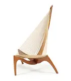 Jorgen Hovelskov, Harp chair, 1963; this example produced later