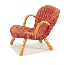 Philip Arctander, Clam chair, 1944, Nordisk Staal & Möbel Central