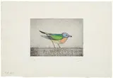 François-Xavier Lalanne, L'oiseau, 1985, Etching on paper