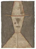 Cabeza; Cabeza con Sombrero (2) by Rufino Tamayo, 1977, Mixografias on Arches paper, sold Jun 2018
