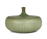 Covered bowl by Harrison McIntosh, Glazed stoneware, sold Jun 2018