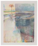 Wayne Thiebaud, Untitled (Reflected Palm Tree), 1991, Monotype in gouache, watercolor, crayon, and colored pencil on Arches paper