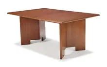 Dining table by Frank Lloyd Wright, c. 1955, Heritage Henredon, sold Jun 2018