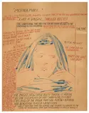 No Title (Mother Mary...) by Raymond Pettibon, 1991, Ink and watercolor on paper, sold Jun 2018