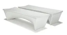 Douglas Deeds, Benches (2), c. 1965, Architectural Fiberglass