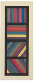 Sol LeWitt, Bands of Lines in Four Directions (Vertical), 1994, Color woodcut on Kizuki-Hohsho paper