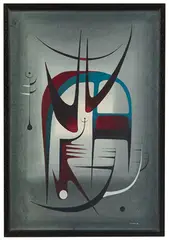 Robert P. McChesney, Untitled (Abstraction), 1945, Watercolor on paper