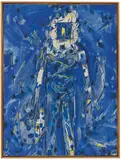 Lee Mullican, Blue Bringer, 1989, Acrylic, oil, and graphite on canvas