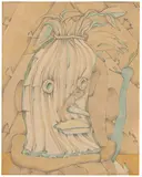 Lee Mullican, Spirit Head Awake, 1971-1978, Ink and graphite on paper