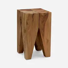 Philipp Mainzer, Backenzahn stool, 1996, walnut
