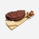 Untitled (No. 5096) by Denise Nielsen and George Worthington, c. 2000, bloodwood, holly, poplar, purpleheart, sold Mar 2024