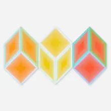 Richard Anuszkiewicz, Volumes: A Variable Multiple, 1970, screenprint in colors on polystyrene