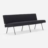 Florence Knoll, Sofa, model 32, enameled steel, wool upholstery