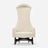 Adrian Pearsall, High Back lounge chair, c. 1965, upholstery, ebonized walnut