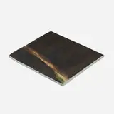 Tile by Toshiko Takaezu, c. 2005, glazed porcelain, sold Mar 2024