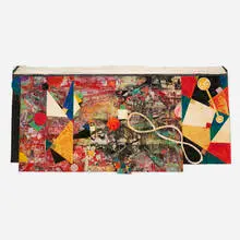 Terence David La Noue, Variations in Space, 1988-89, acrylic and collage on canvas