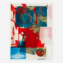 Local Quarry One by Robert Rauschenberg, 1968, offset lithograph in colors, sold Mar 2024