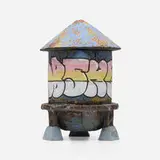 Roberto Lugo, Water Tower Coffee Pour Over, 2022, glazed ceramic