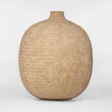 Claude Conover, Hanal vessel, 1985, glazed stoneware with engobe decoration