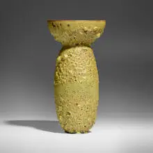 Adam Silverman, Tall vase, 2004, volcanic-glazed stoneware